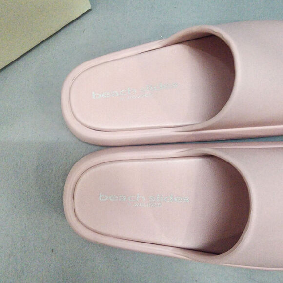 J SLIDES PINK EVA SQUISH BEACH SLIDES Women's Size 9 NEW IN BOX - Picture 6 of 8